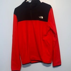 The north face mens quarter zip fleece pull over